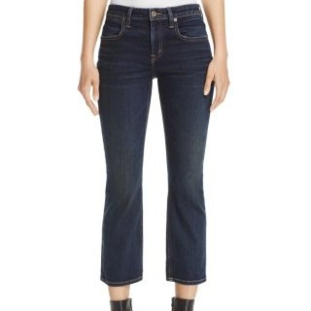 VINCE Cropped Flare Jeans in Vintage Wash 30